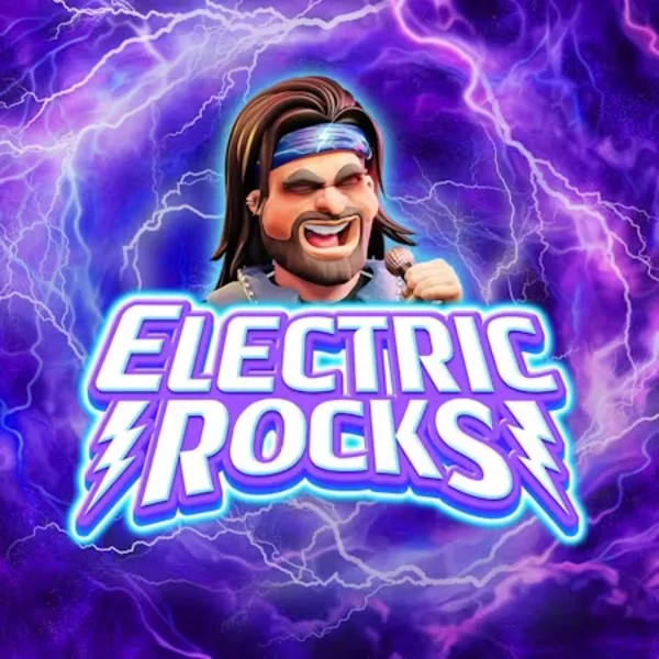 Electric Rocks slot logo by Inspired Gaming at SkyHills Casino