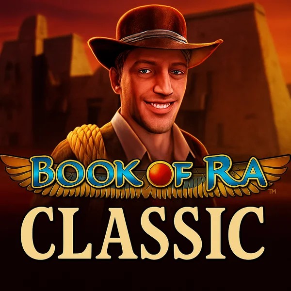Book of Ra Classic game by Novomatic – logo hosted on SkyHills Casino