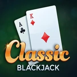 Classic Blackjack online game logo by Red Tiger Gaming on sky-hills-casino.org