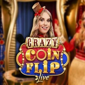 Enjoy Crazy Coin Flip by Evolution – logo hosted on sky-hills-casino.org