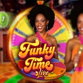 Official Live Casino logo: Funky Time by Evolution at SkyHills Casino