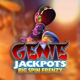 Genie Jackpots: Big Spin Frenzy slot logo by Blueprint Gaming at SkyHills Casino