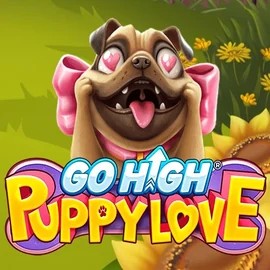 Go High Puppy Love game by RubyPlay – logo hosted on SkyHills Casino