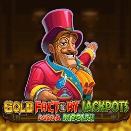 Play Gold Factory Jackpots Mega Moolah slot by Aurum Signature Studios on sky-hills-casino.org