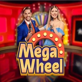 Mega Wheel slot logo by Pragmatic Play at SkyHills Casino