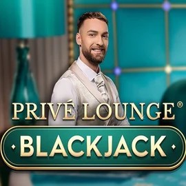 Privé Lounge Blackjack online game logo by Pragmatic Play on sky-hills-casino.org