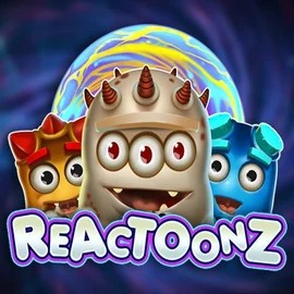 Reactoonz by Play’n GO, showcased at sky-hills-casino.org – game logo