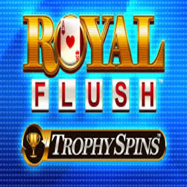 Royal Flush Trophy Spins by Greentube, showcased at sky-hills-casino.org – game logo