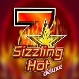 Sizzling Hot Deluxe game by Novomatic – logo hosted on SkyHills Casino