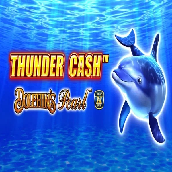 Slots logo of Thunder Cash Dolphins Pearl from Novomatic at SkyHills Casino